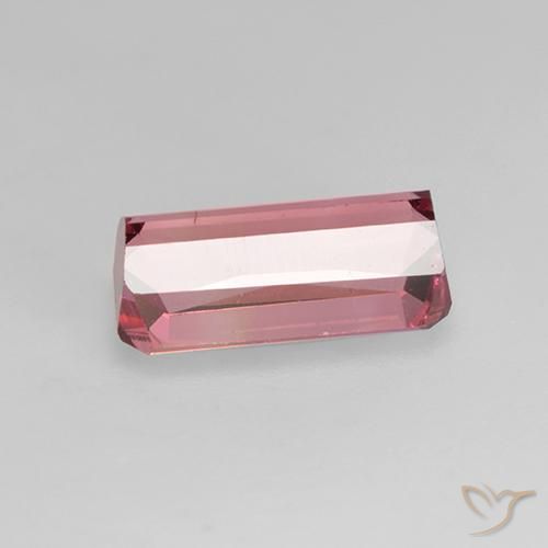 Turmalina Rosa chiclete Natural 1.64ct, Corte Octógono / Esmeralda, VS