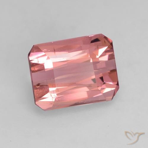 Turmalina Luz rosa Natural 1.55ct, Corte Octógono / Esmeralda, VVS-VS