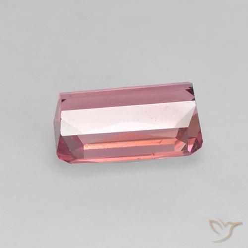 Turmalina Rosa chiclete Natural 1.33ct, Corte Octógono / Esmeralda, VVS-VS