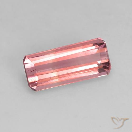 Turmalina rosa médio Natural 1.07ct, Corte Octógono / Esmeralda, VVS-VS