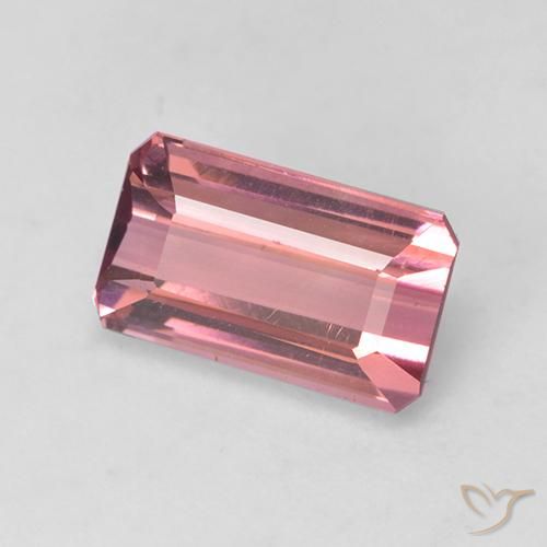 Turmalina Rosa Intenso Natural 1.80ct, Corte Octógono / Esmeralda, VVS-VS
