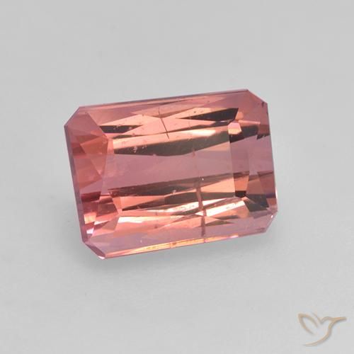 Turmalina Rosa Intenso Natural 1.81ct, Corte Octógono / Esmeralda, VS-SI