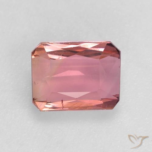 1.04ct Natural Rosa Intenso Turmalina, Corte Esmeralda, VS