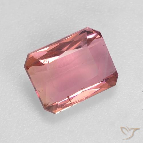 Turmalina Rosa Intenso Natural 1.04ct, Corte Octógono / Esmeralda, VS