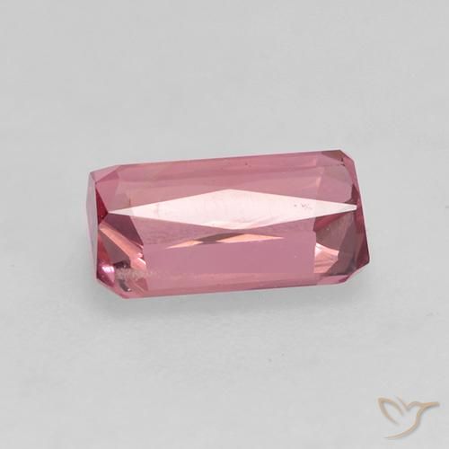 Turmalina Rosa choque claro Natural 1.14ct, Corte Octógono / Esmeralda, VVS-VS