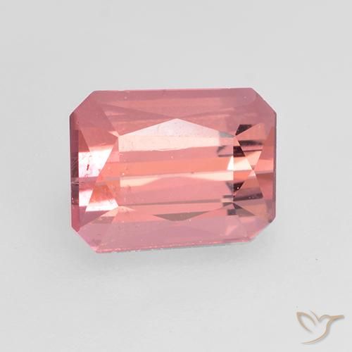 Turmalina rosa médio Natural 1.14ct, Corte Octógono / Esmeralda, VVS-VS