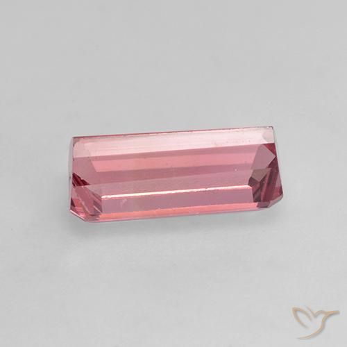Turmalina rosa médio Natural 1.35ct, Corte Octógono / Esmeralda, VVS-VS