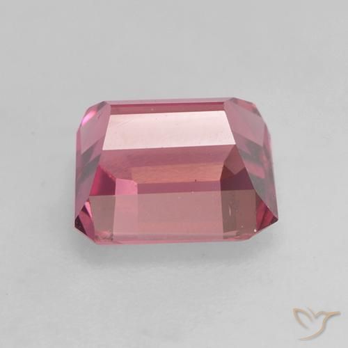 Turmalina rosa médio Natural 1.52ct, Corte Octógono / Esmeralda, VVS-VS