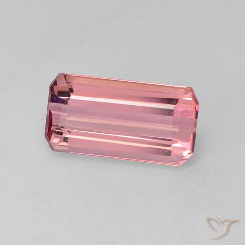 Turmalina rosa médio Natural 1.12ct, Corte Octógono / Esmeralda, VVS-VS