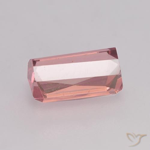 Turmalina Laranja Rosa Natural 1.35ct, Corte Octógono / Esmeralda, VS