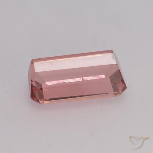 Turmalina Vermelho Maçã Doce Claro Natural 1.11ct, Corte Octógono / Esmeralda, SI