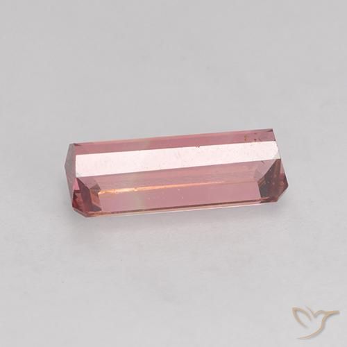 Turmalina Laranja Rosa Natural 1.33ct, Corte Octógono / Esmeralda, VS