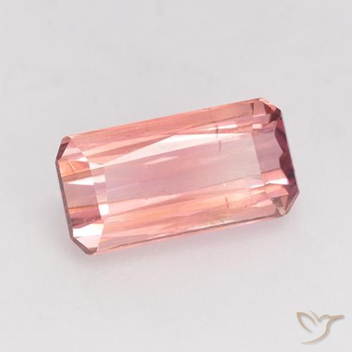 Turmalina Rosa Médio Claro Natural 1.24ct, Corte Octógono / Esmeralda, VS