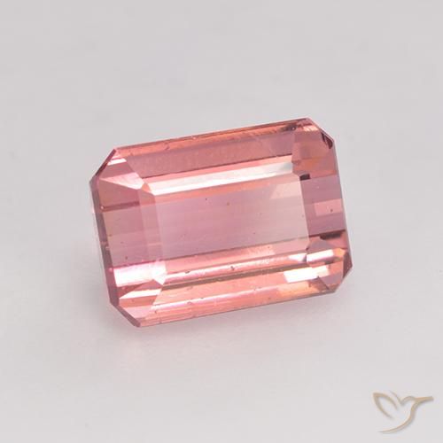 Turmalina Luz rosa Natural 1.86ct, Corte Octógono / Esmeralda, VS