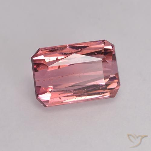 Turmalina rosa médio Natural 1.60ct, Corte Octógono / Esmeralda, VS-SI