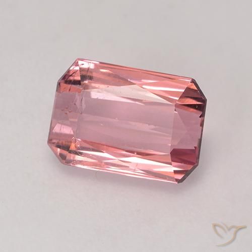 Turmalina rosa médio Natural 1.76ct, Corte Octógono / Esmeralda, VS