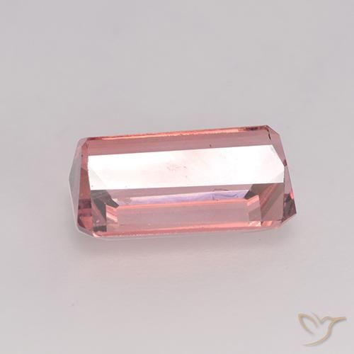 Turmalina Laranja Rosa Natural 1.83ct, Corte Octógono / Esmeralda, VVS-VS