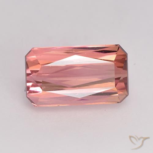 Turmalina rosa médio Natural 1.73ct, Corte Octógono / Esmeralda, VVS-VS
