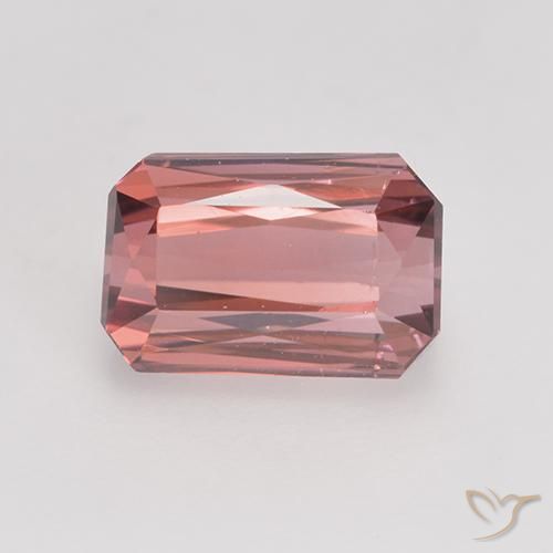 1.83ct Natural rosa médio Turmalina, Corte Esmeralda, VS