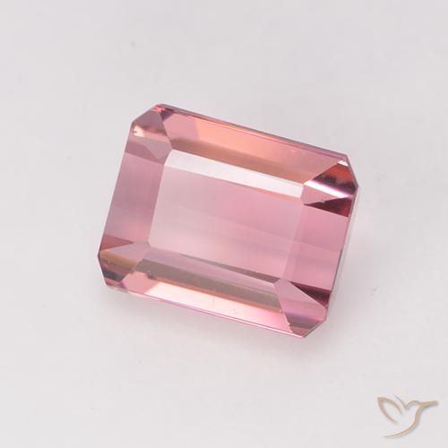 Turmalina Luz rosa Natural 1.54ct, Corte Octógono / Esmeralda, VVS-VS