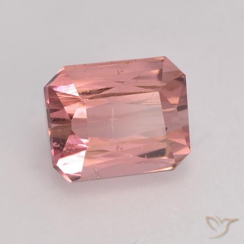 Turmalina rosa médio Natural 1.07ct, Corte Octógono / Esmeralda, VS