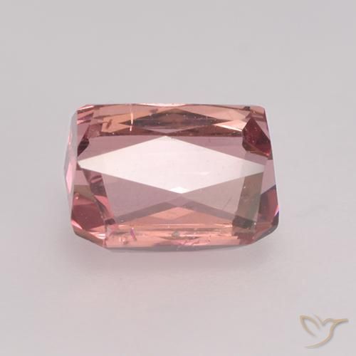 Turmalina rosa médio Natural 1.07ct, Corte Octógono / Esmeralda, VS