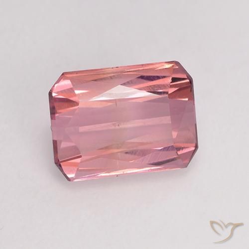 Turmalina rosa médio Natural 1.43ct, Corte Octógono / Esmeralda, VVS-VS