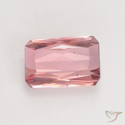 1.54ct Natural Laranja Rosa Turmalina, Corte Esmeralda, VS
