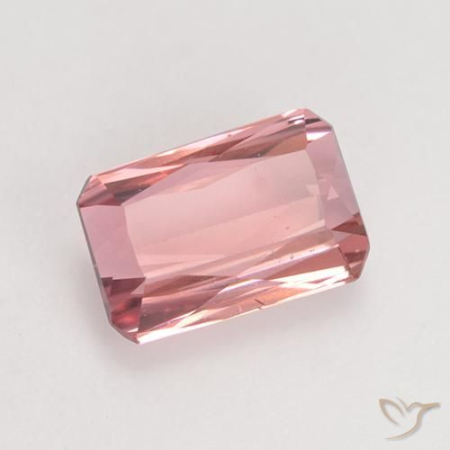 Turmalina Laranja Rosa Natural 1.54ct, Corte Octógono / Esmeralda, VS