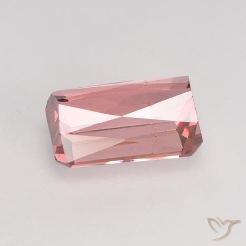 Turmalina Laranja Rosa Natural 1.54ct, Corte Octógono / Esmeralda, VS