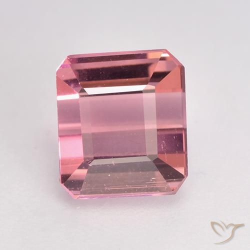 1.27ct Natural Luz rosa Turmalina, Corte Esmeralda, VVS-VS