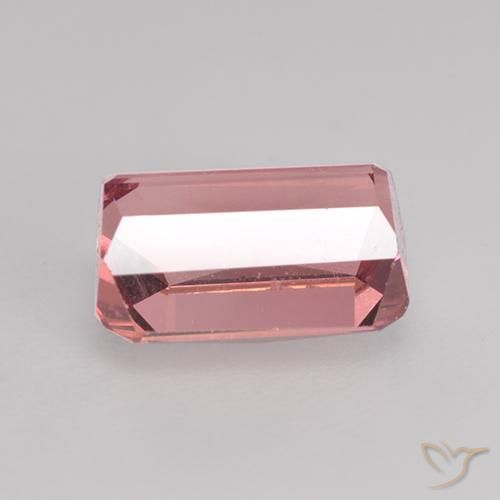 Turmalina Rosa choque claro Natural 1.34ct, Corte Octógono / Esmeralda, VVS-VS
