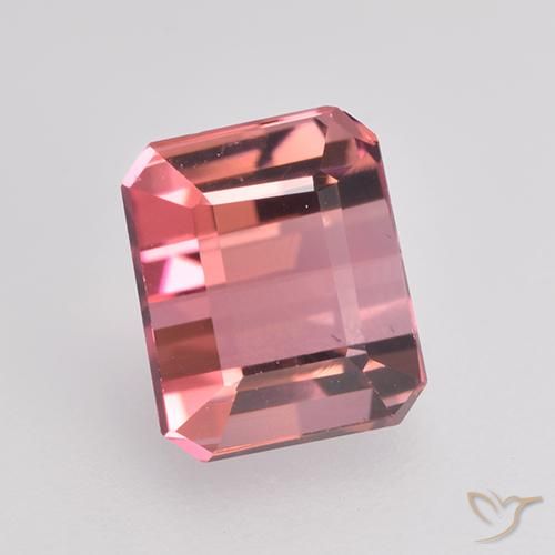 Turmalina Luz rosa Natural 1.63ct, Corte Octógono / Esmeralda, VVS-VS