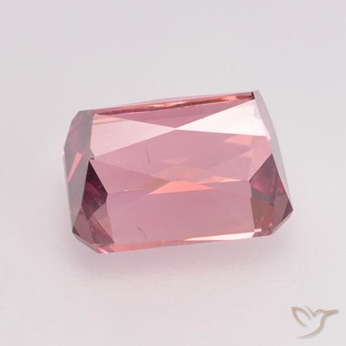 Turmalina Chiclete rosa claro Natural 1.90ct, Corte Octógono / Esmeralda, VS