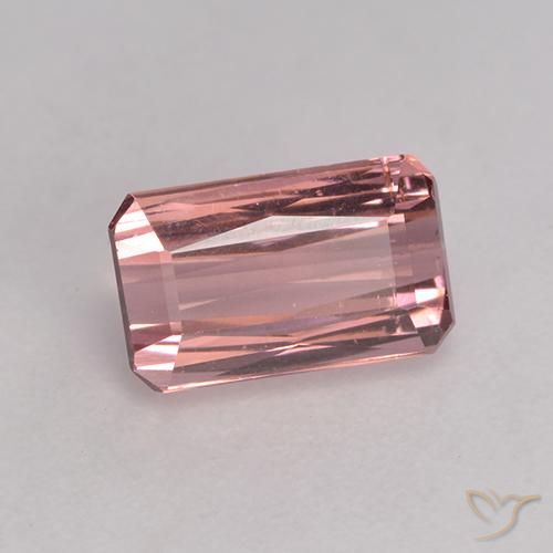 Turmalina Rosa choque claro Natural 1.20ct, Corte Octógono / Esmeralda, VS