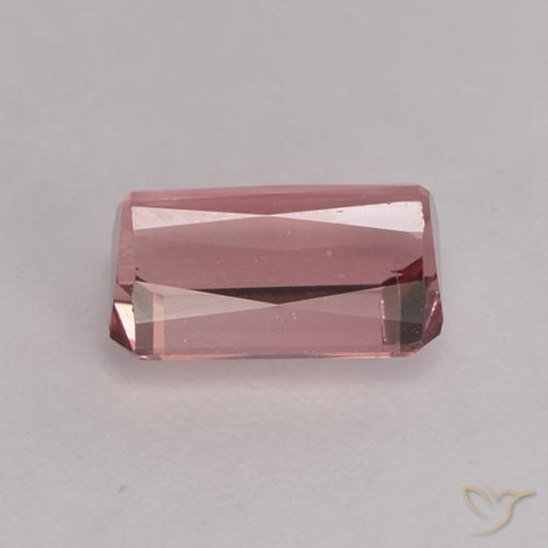 Turmalina Rosa choque claro Natural 1.20ct, Corte Octógono / Esmeralda, VS