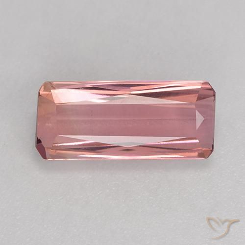 1.93ct Natural rosa médio Turmalina, Corte Esmeralda, VVS-VS