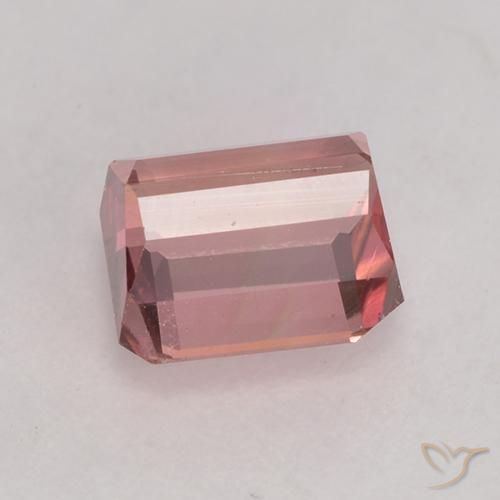 Turmalina Rosa choque claro Natural 1.39ct, Corte Octógono / Esmeralda, VS