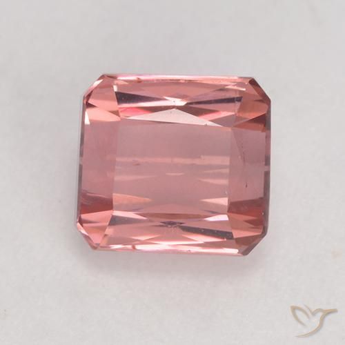 1.44ct Natural Luz rosa Turmalina, Corte Esmeralda, VS