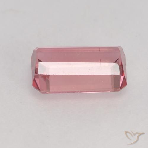 Turmalina Chiclete rosa claro Natural 1.01ct, Corte Octógono / Esmeralda, VS