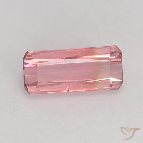 1.83ct Natural Rosa Médio Claro Turmalina, Corte Esmeralda, VS-SI