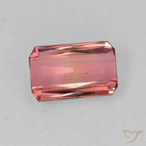 1.66ct Natural Jacarandá Rosa Turmalina, Corte Esmeralda, VVS-VS