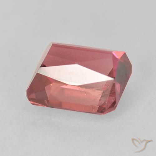 Turmalina Rosa escuro Natural 1.21ct, Corte Octógono / Esmeralda, VS