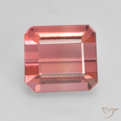 3.02ct Natural Jacarandá Rosa Turmalina, Corte Esmeralda, VVS-VS