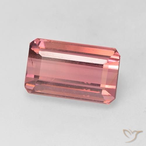 Turmalina Rosa escuro Natural 3.30ct, Corte Octógono / Esmeralda, VS