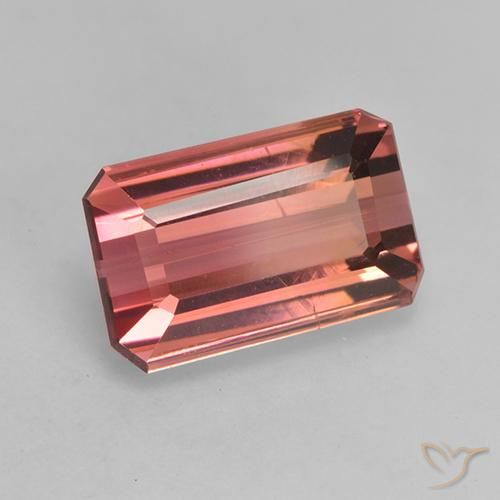 Turmalina rosa médio Natural 3.61ct, Corte Octógono / Esmeralda, VS