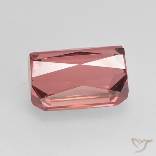 Turmalina Rosa escuro Natural 3.49ct, Corte Octógono / Esmeralda, VS