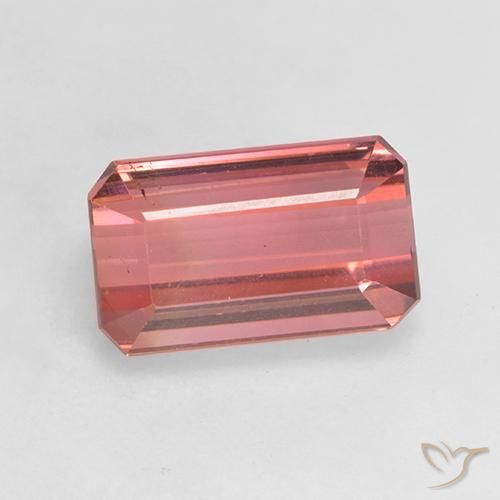 3.07ct Natural Jacarandá Rosa Turmalina, Corte Esmeralda, VS