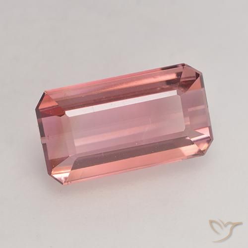 Turmalina Laranja Rosa Natural 2.83ct, Corte Octógono / Esmeralda, VVS-VS