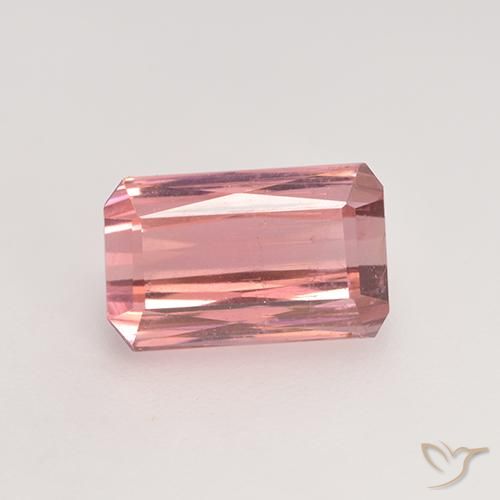 2.38ct Natural Rosa chiclete Turmalina, Corte Esmeralda, VS-SI